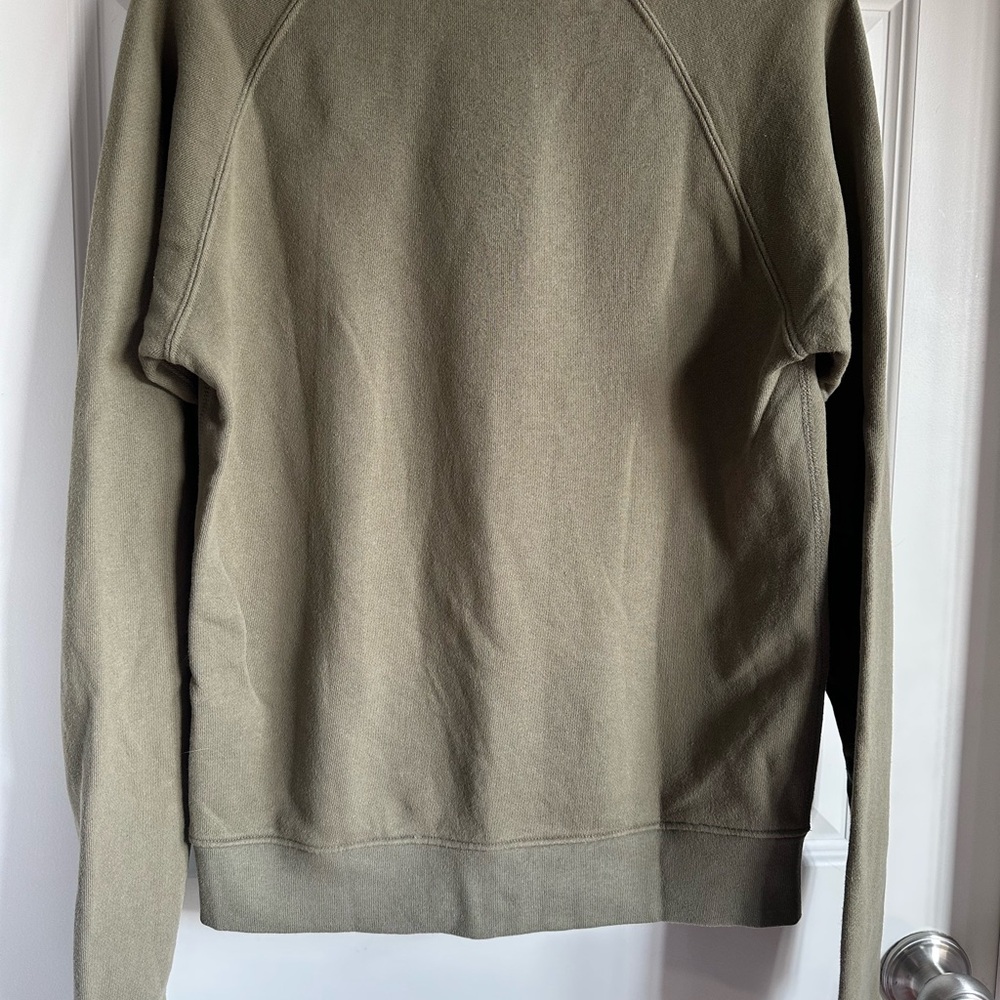 John Elliott Raglan Pullover, Olive, Size Small - Picture 2 of 2
